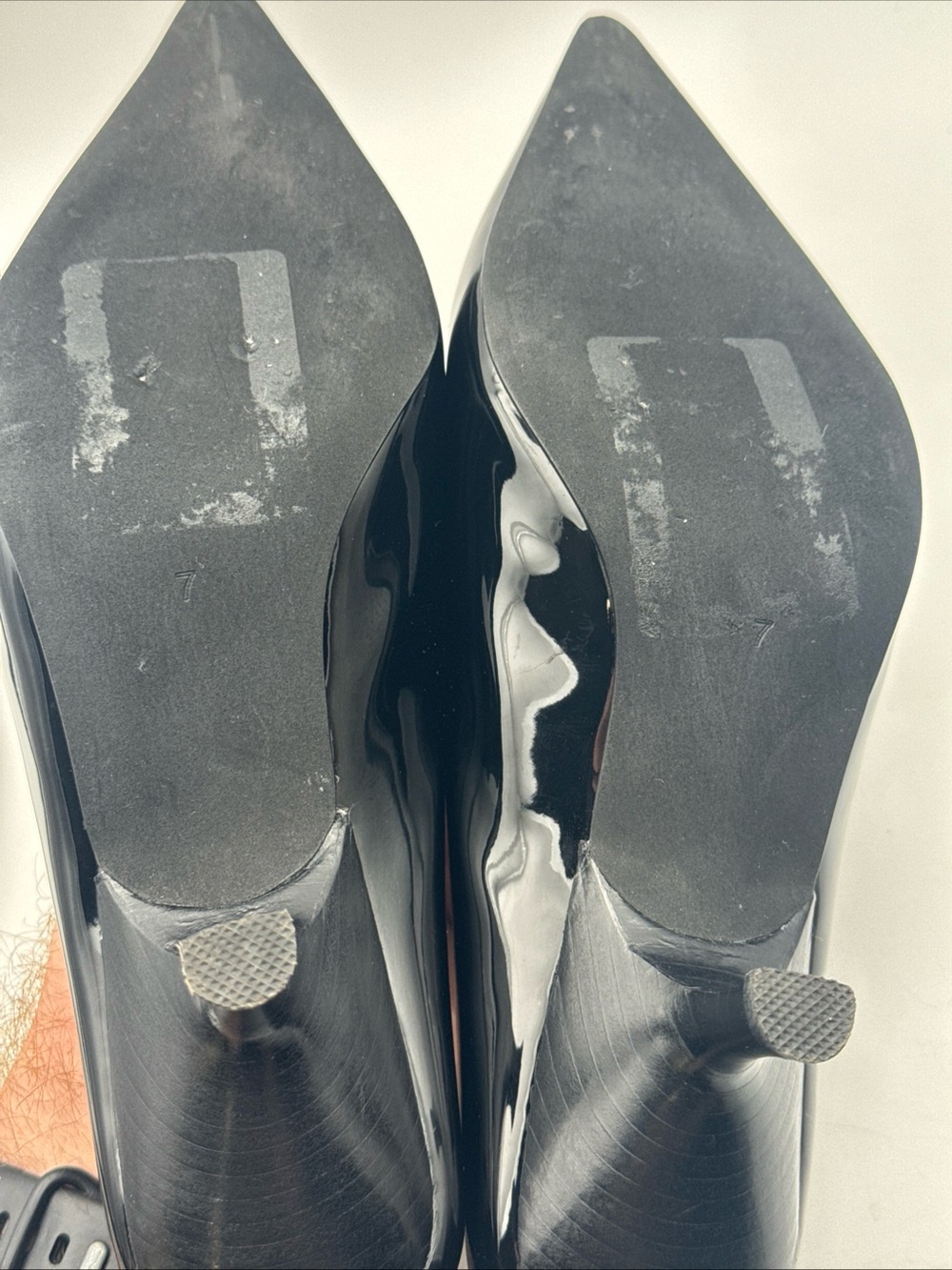 Jeffrey Campbell Intention Kitten Heel Sz 7 Black - Picture 9 of 9
